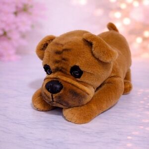 GANZ Brown Stuffed Animal Pug Toy